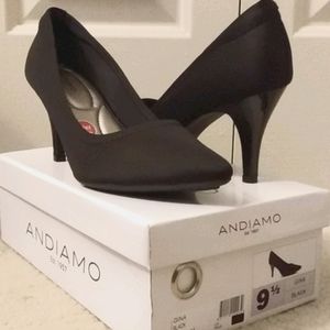 Andiamo Black Gina Heels
